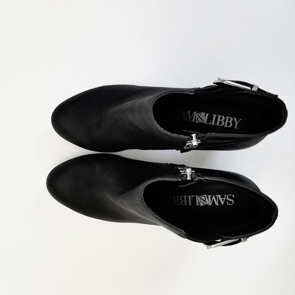 SOLD Sam & Libby Black ankle booties - Picture 5 of 6